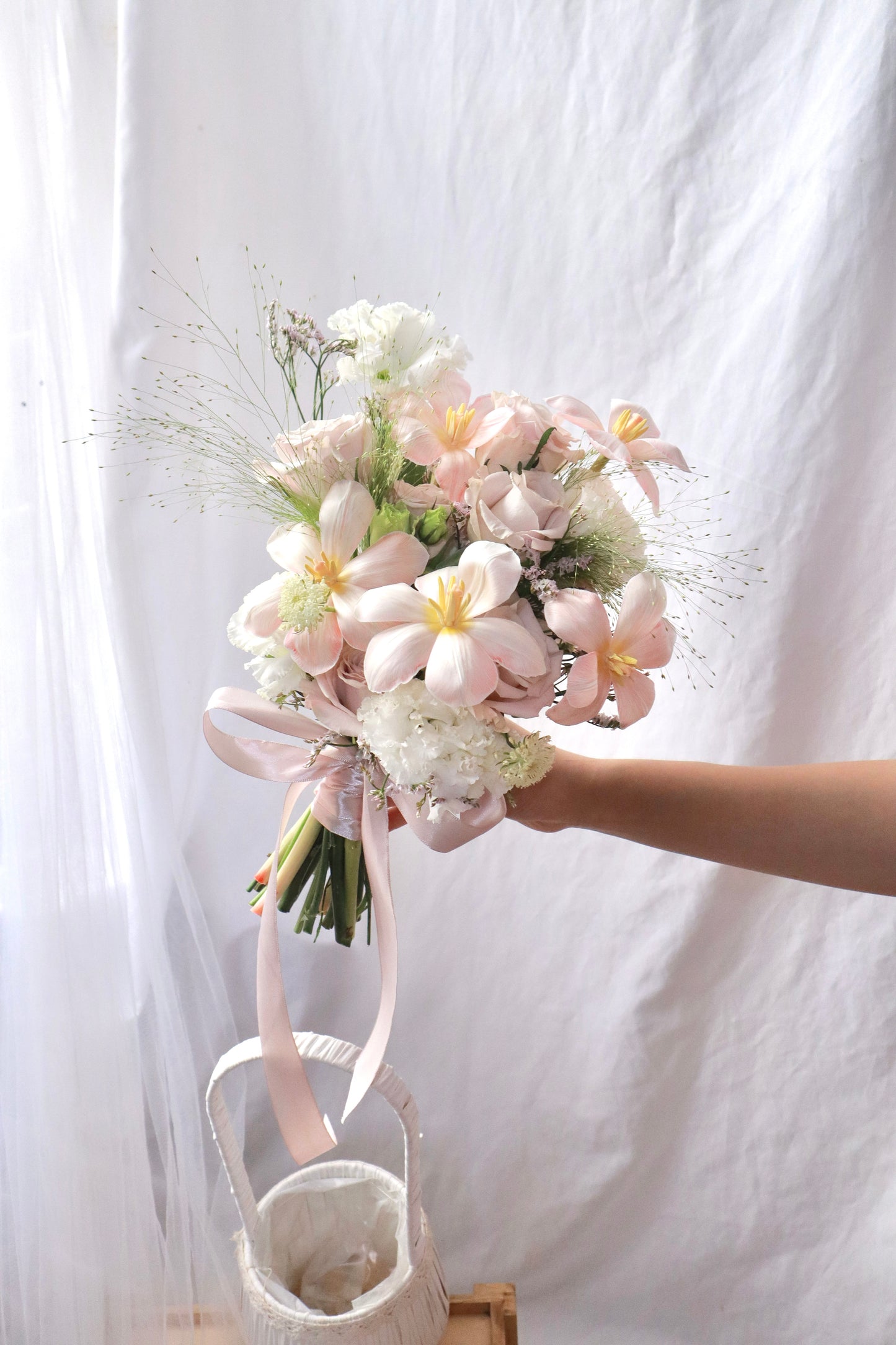 Harper Pink Tulip Bridal Bouquet