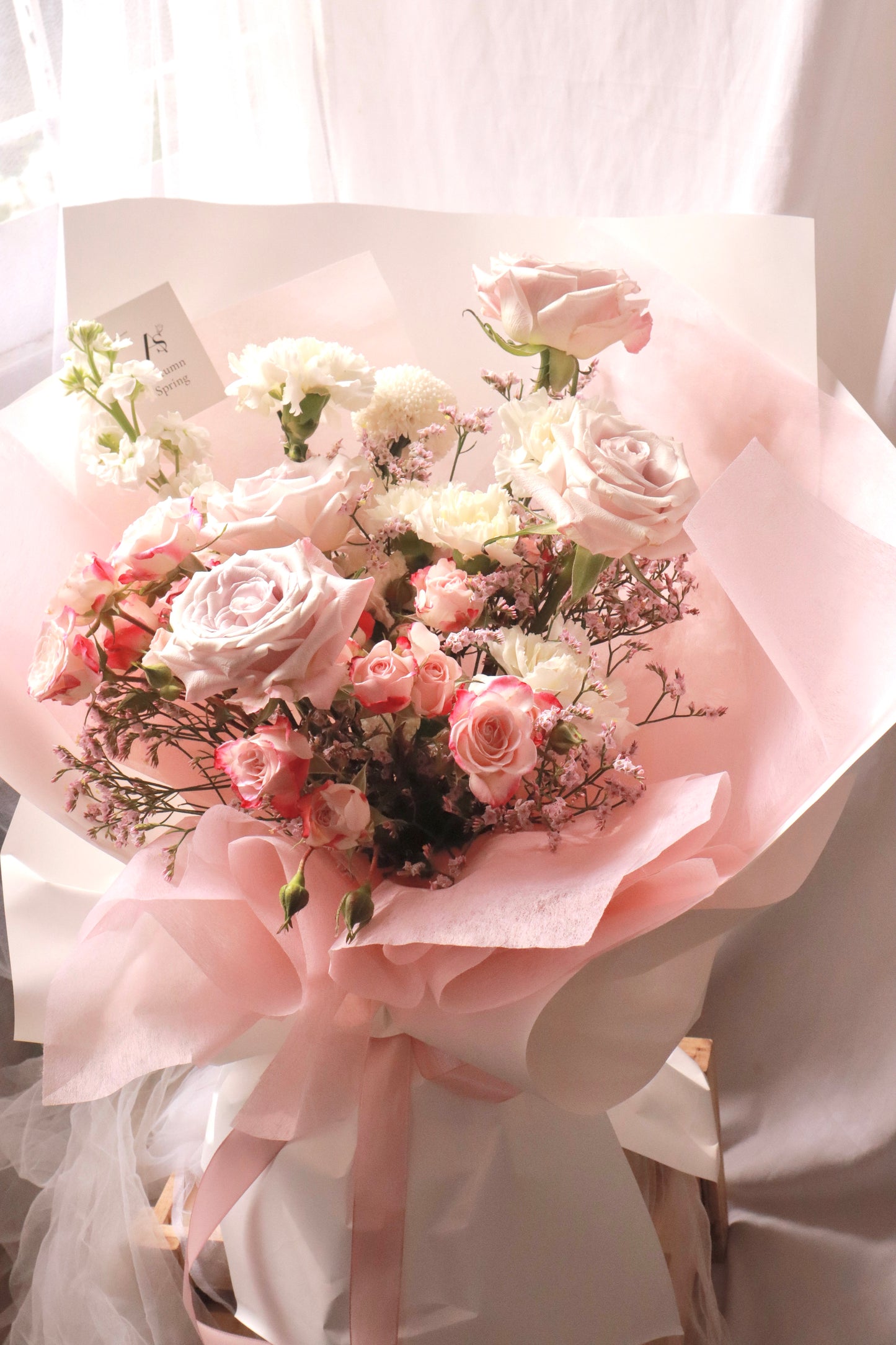 Rosy Serenity Rose Bouquet