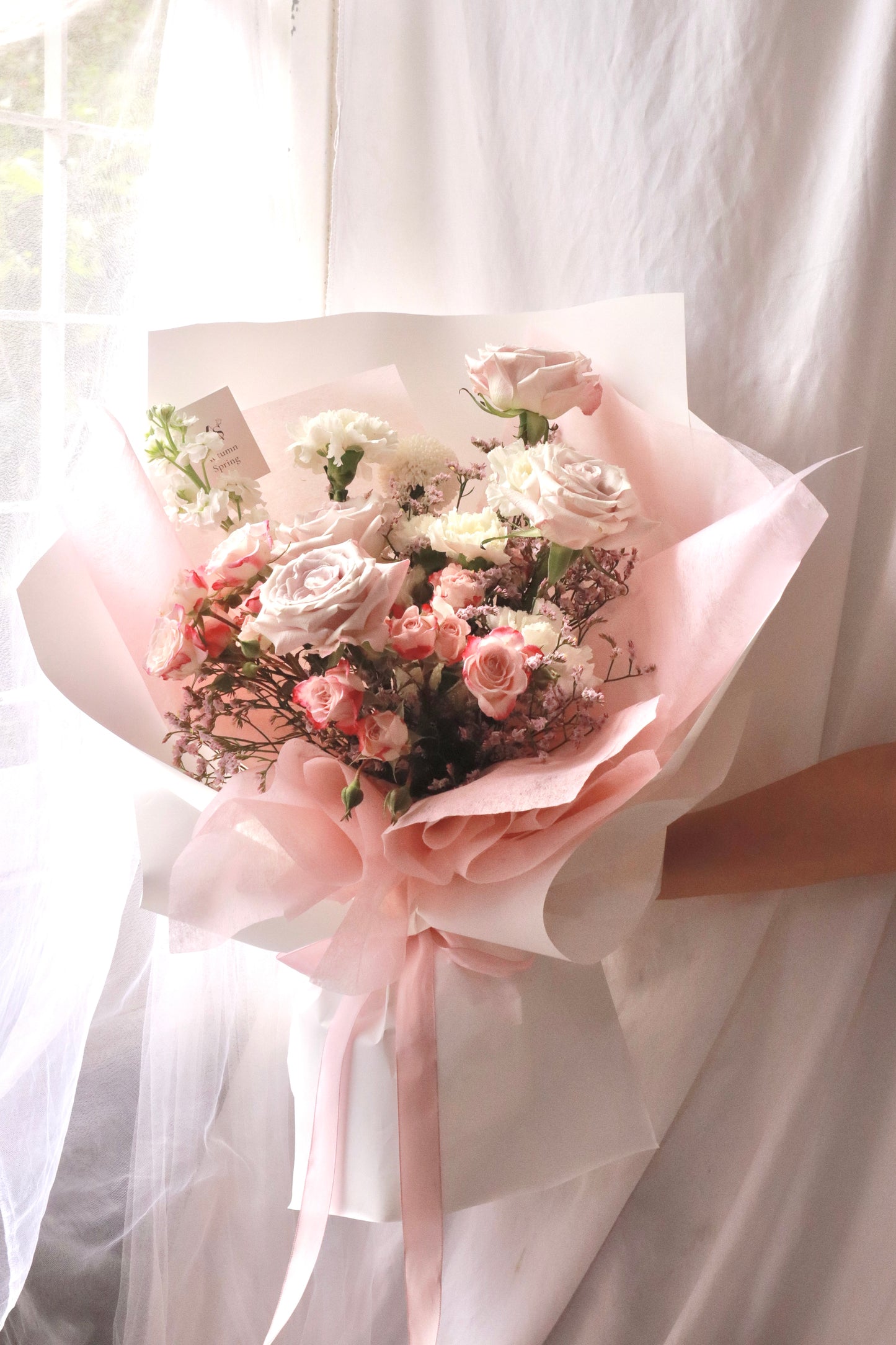 Rosy Serenity Rose Bouquet