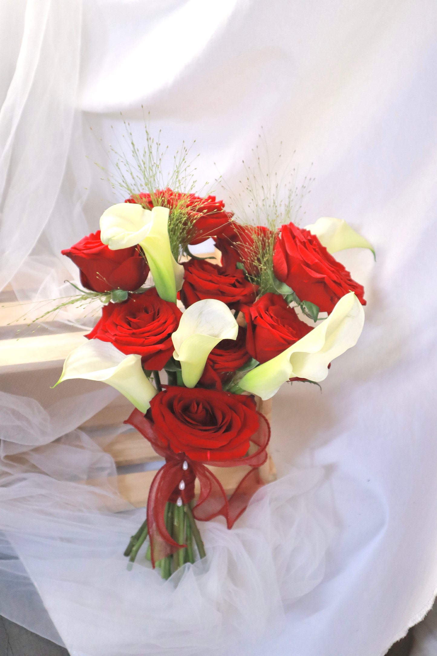 Ti Amo Rose & Calla Lily Bridal Bouquet