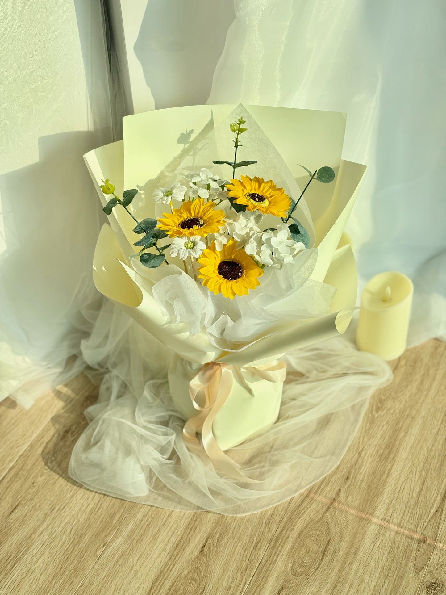 Radiant Graduation Soap Flower Bouquet