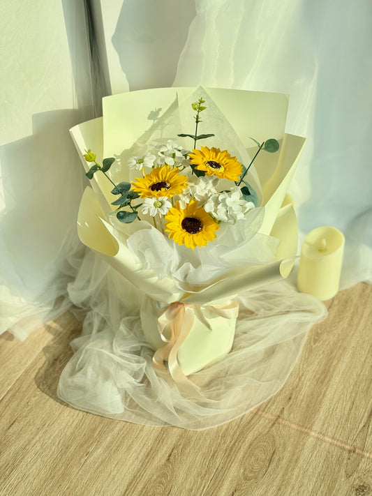 Radiant Graduation Soap Flower Bouquet