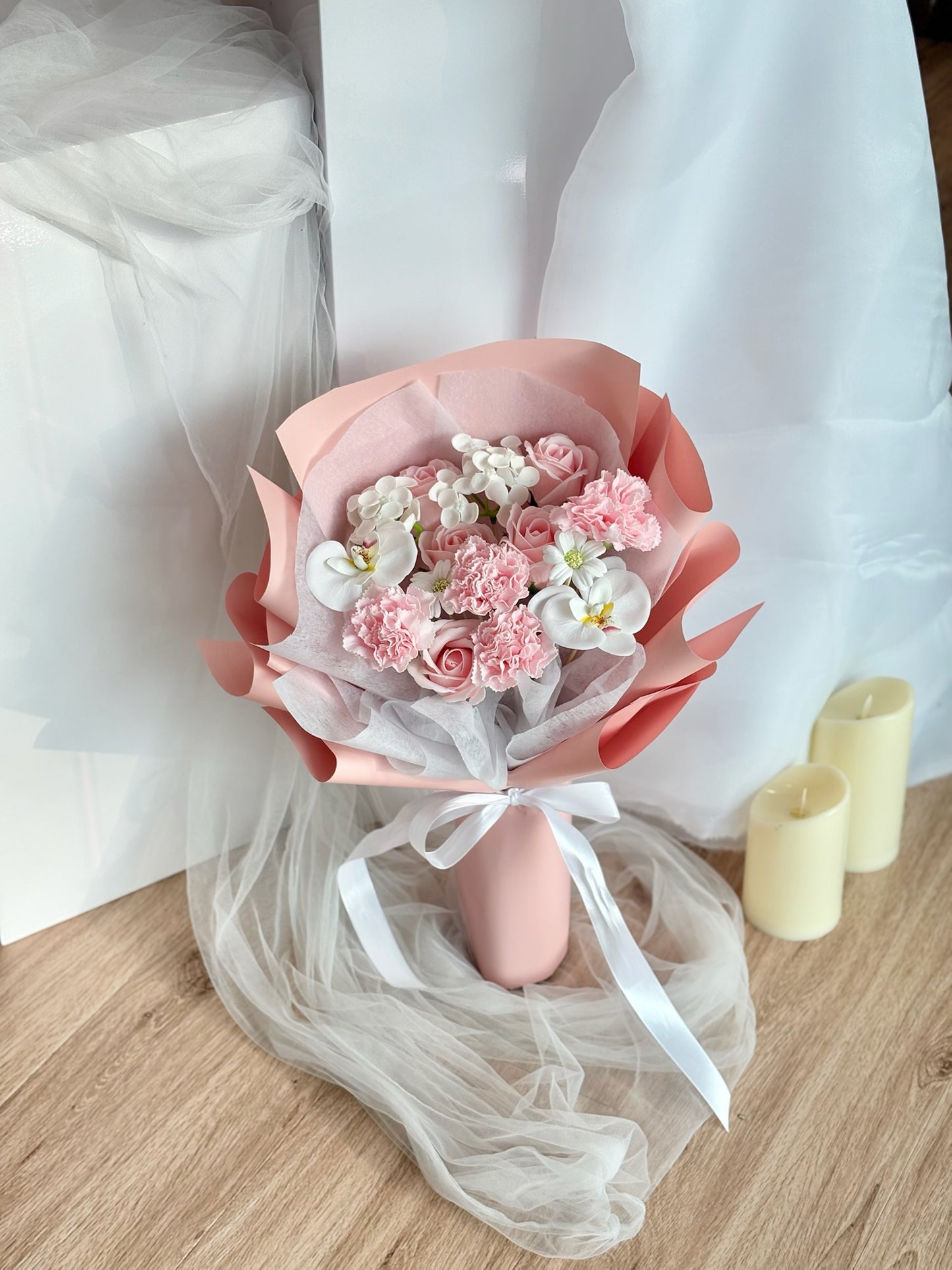 Delicate Blooms Soap Flower Bouquet
