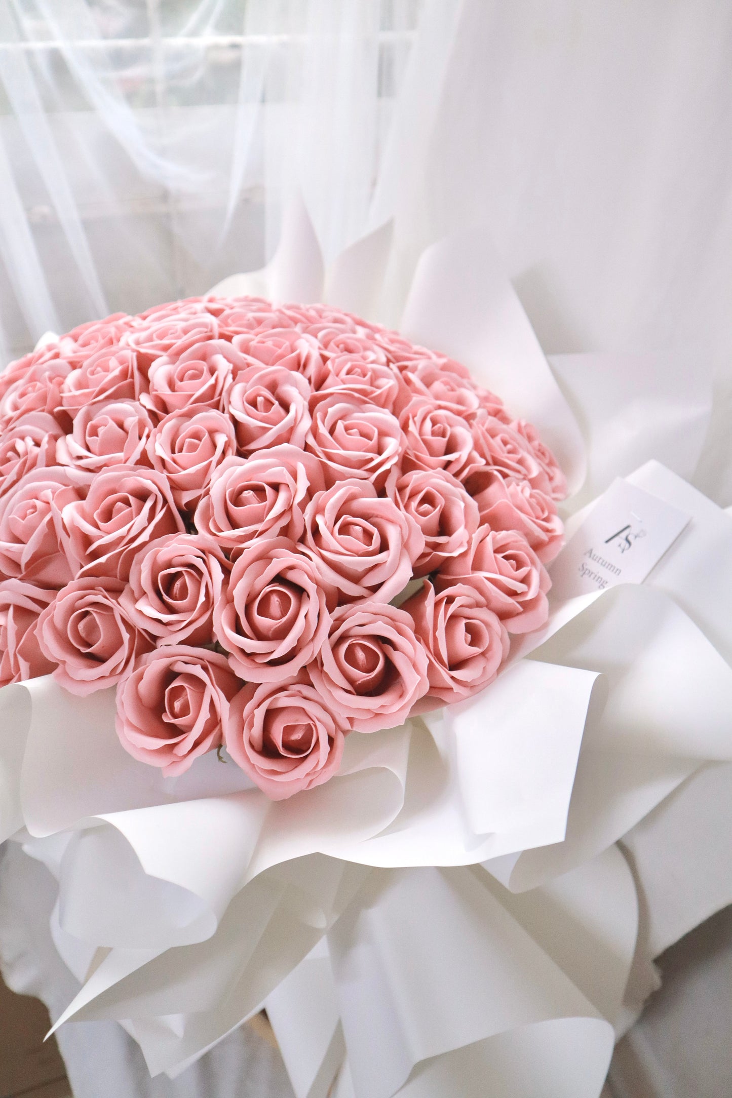Siena Pink Soap Rose Bouquet