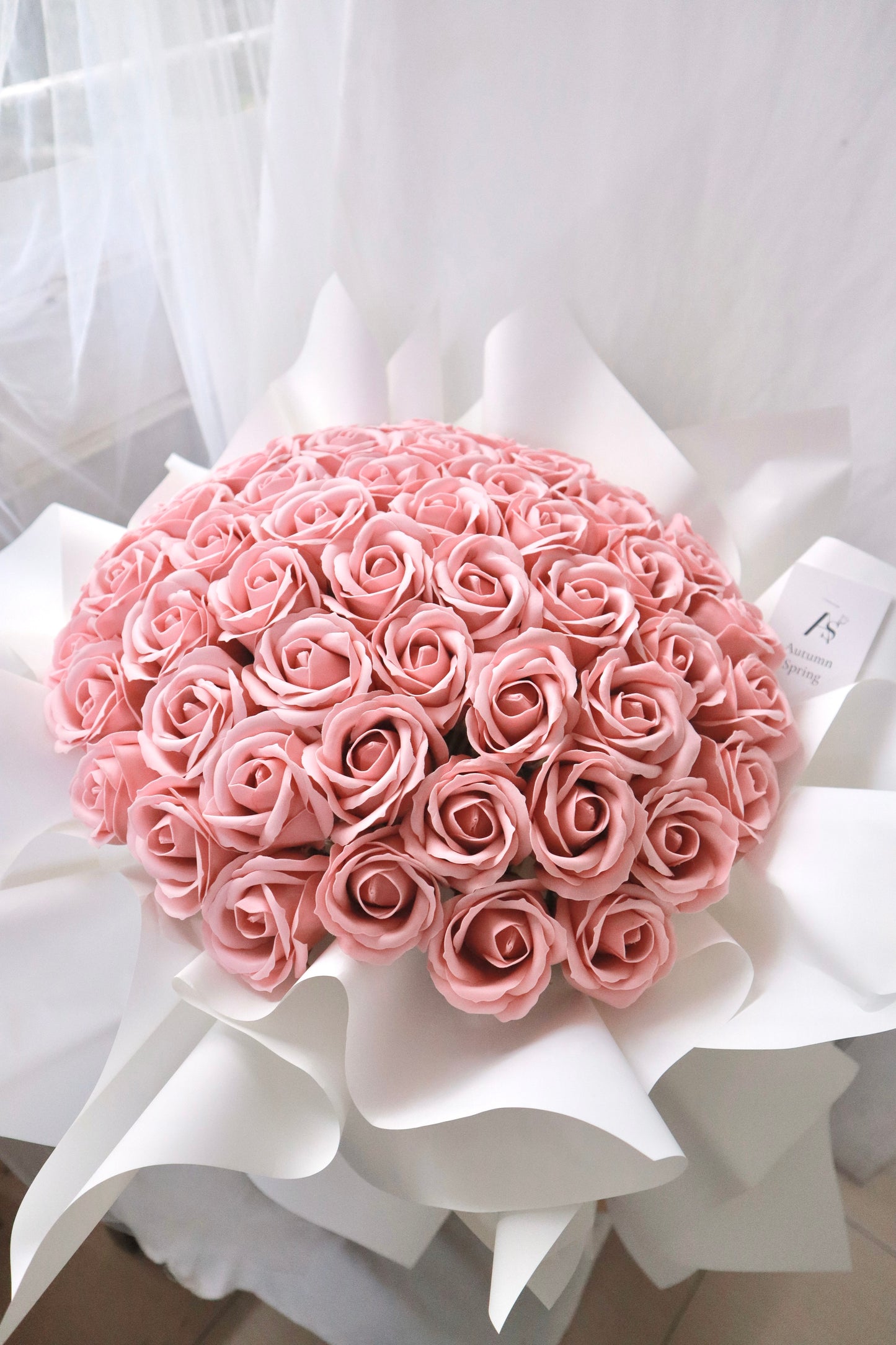 Siena Pink Soap Rose Bouquet