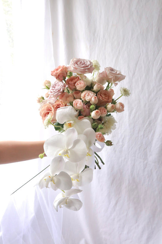 Athena Phalaenopsis Orchid Bridal Bouquet