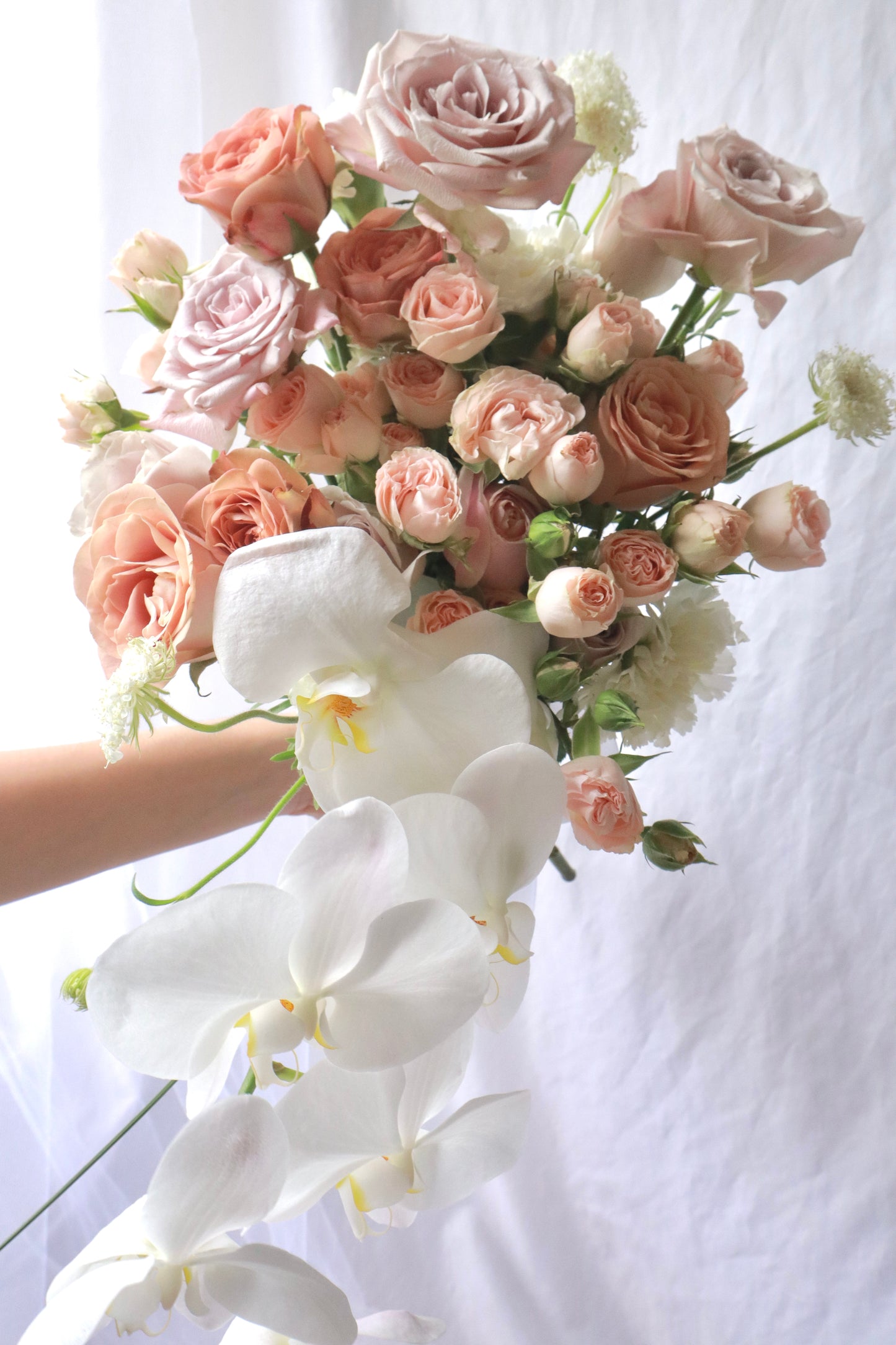 Athena Phalaenopsis Orchid Bridal Bouquet