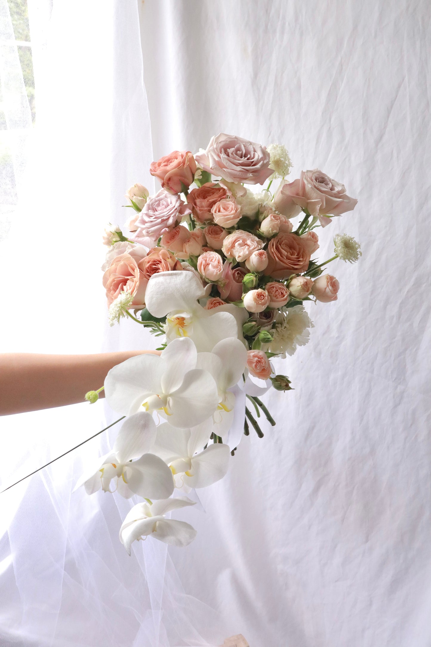 Athena Phalaenopsis Orchid Bridal Bouquet