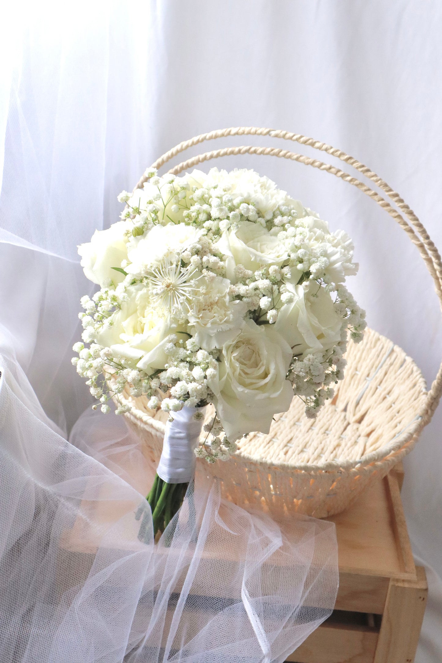 Only White Bridal Bouquet