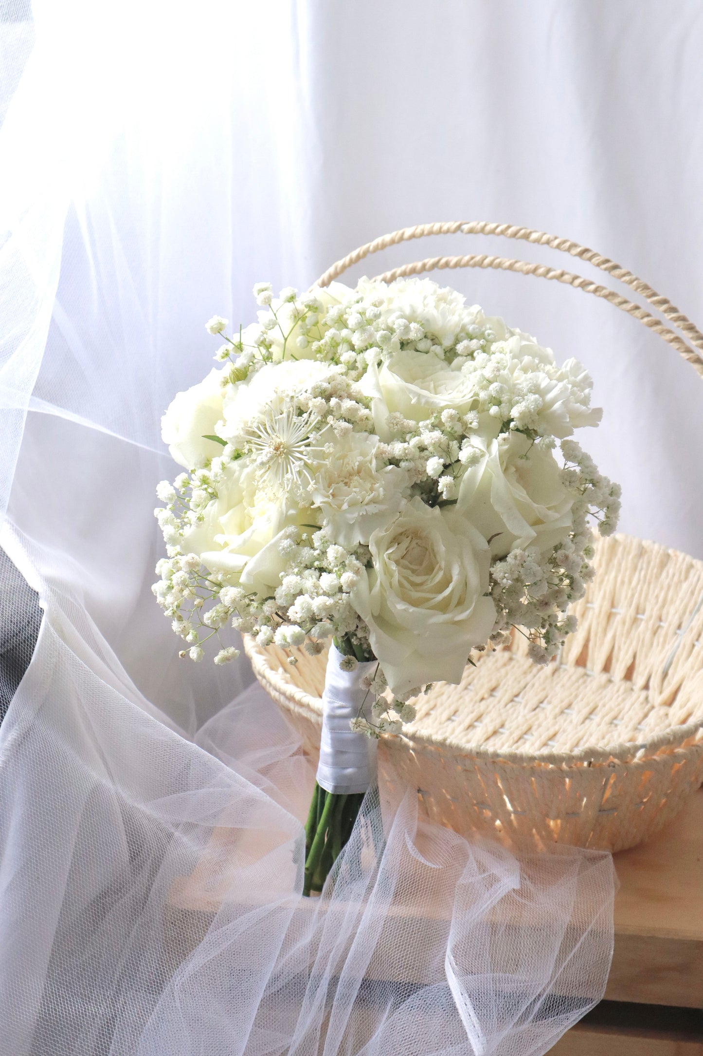 Only White Bridal Bouquet
