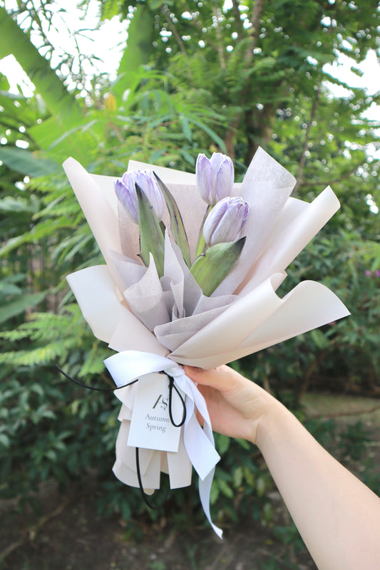 Amethyst Dyed Purple Tulip Bouquet