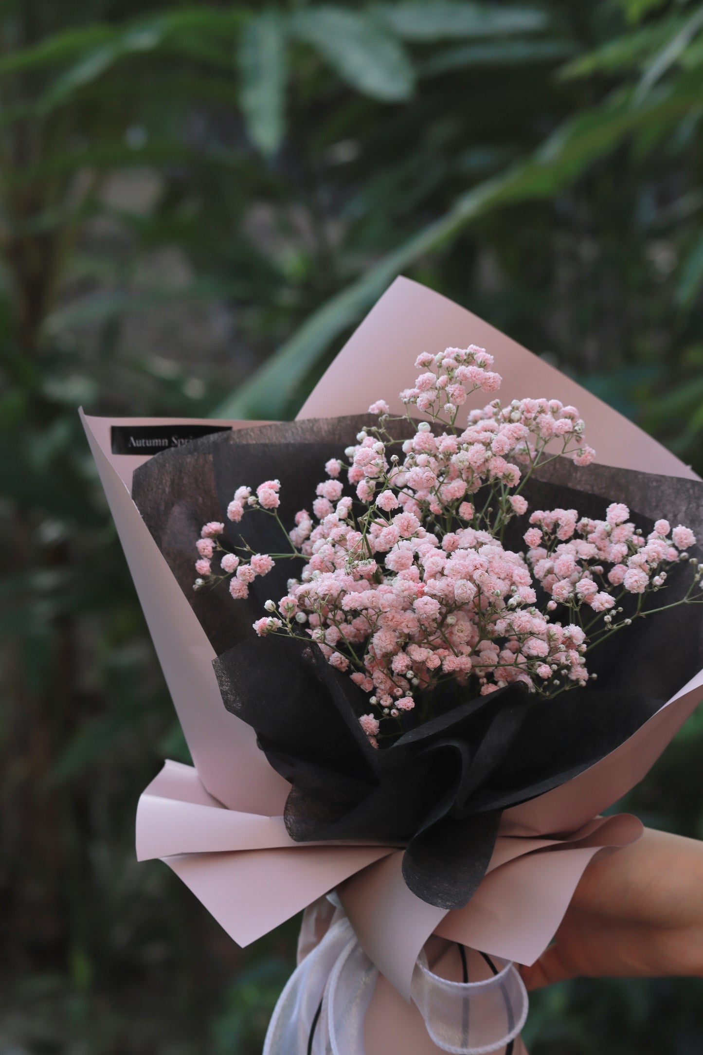 Cherish Pink Baby Breath Bouquet