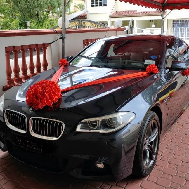 Satin Car Wedding Decorations