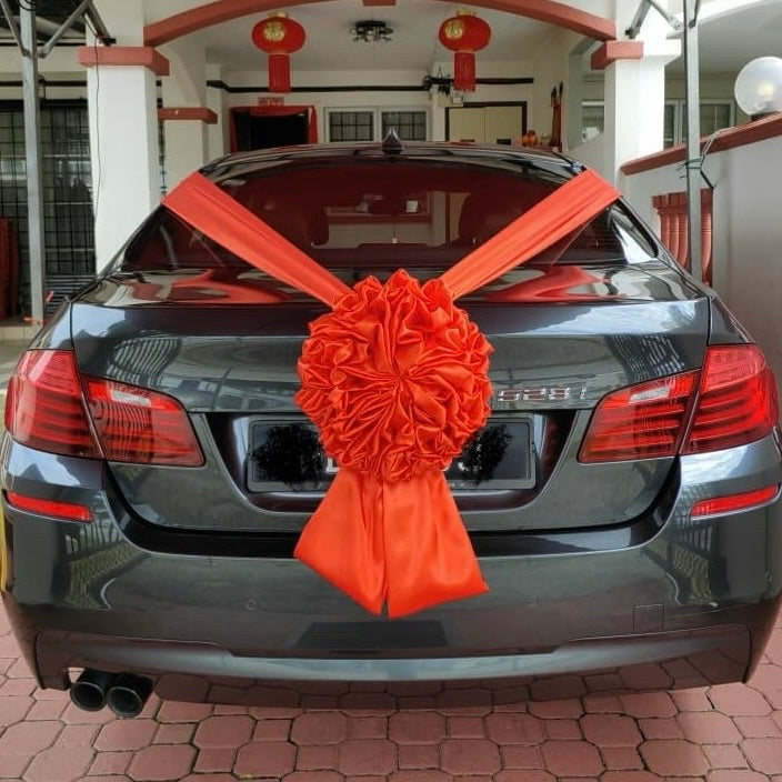 Satin Car Wedding Decorations