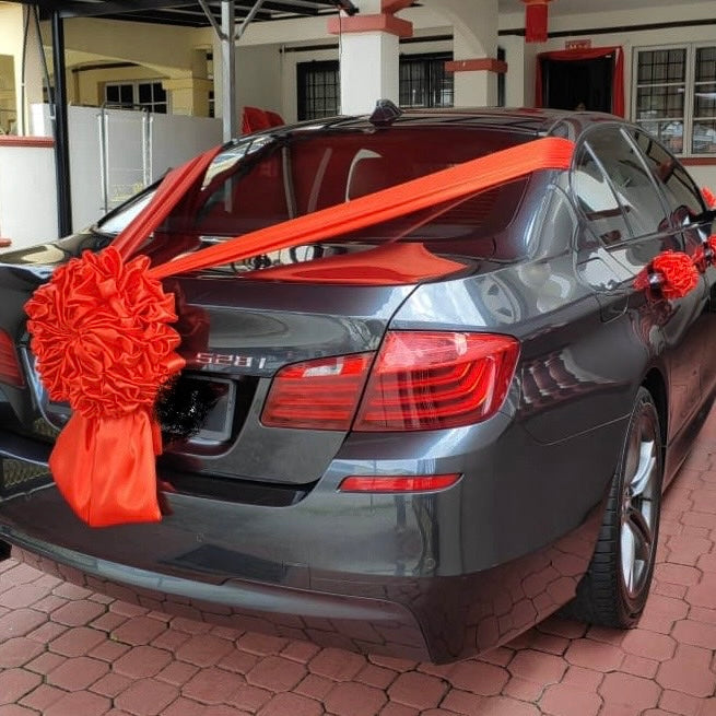 Satin Car Wedding Decorations