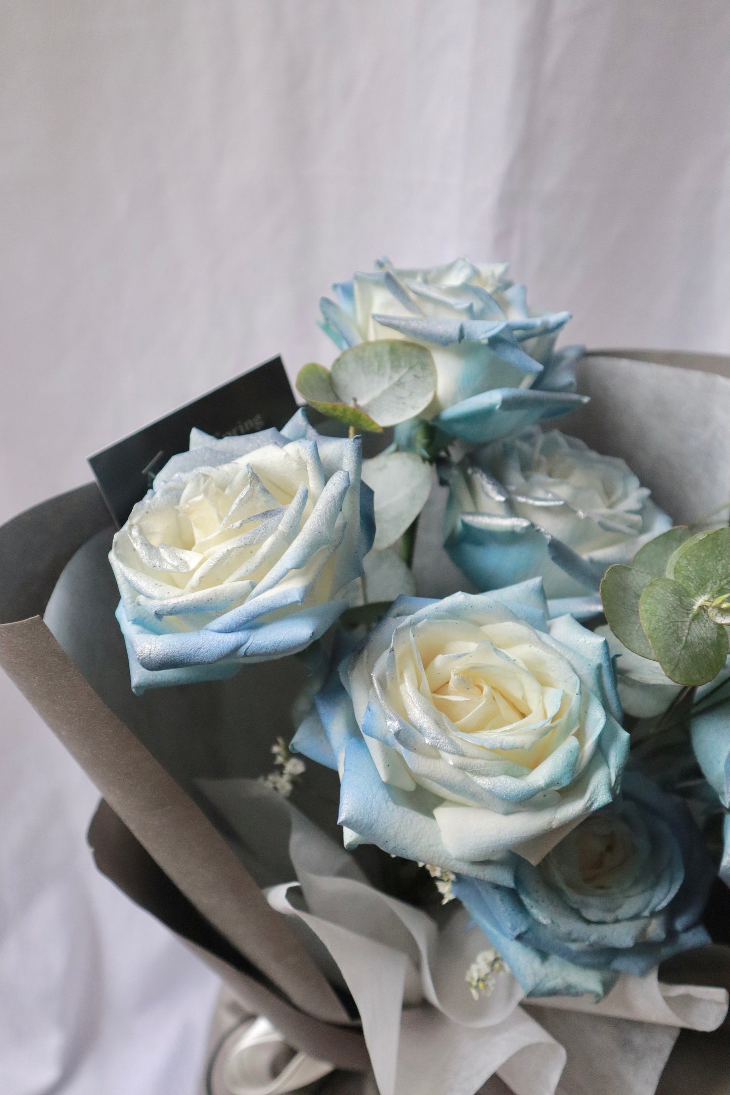 Silvermist Blue Rose Bouquet