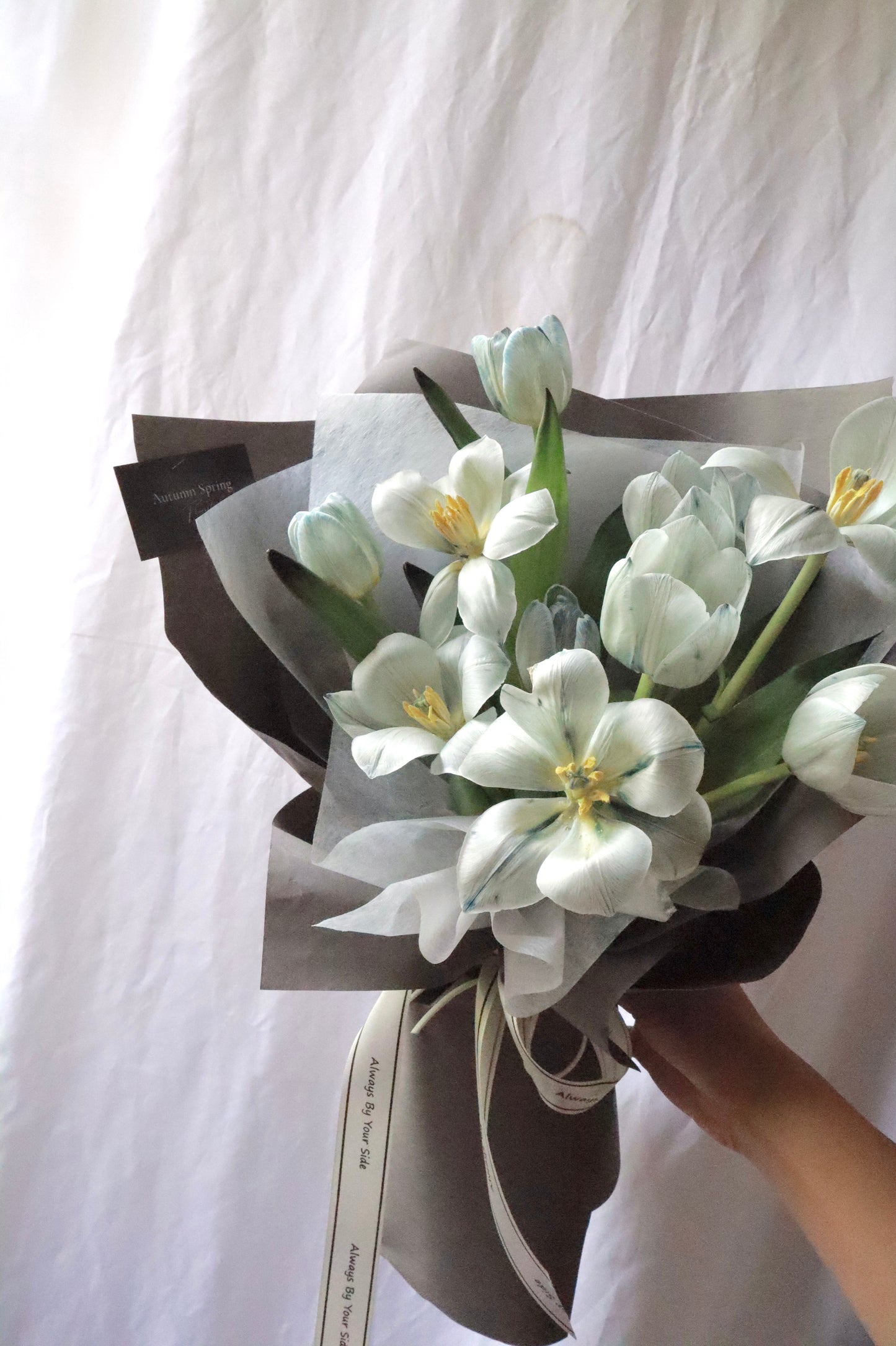Iridessa Blue Dyed Tulip Bouquet