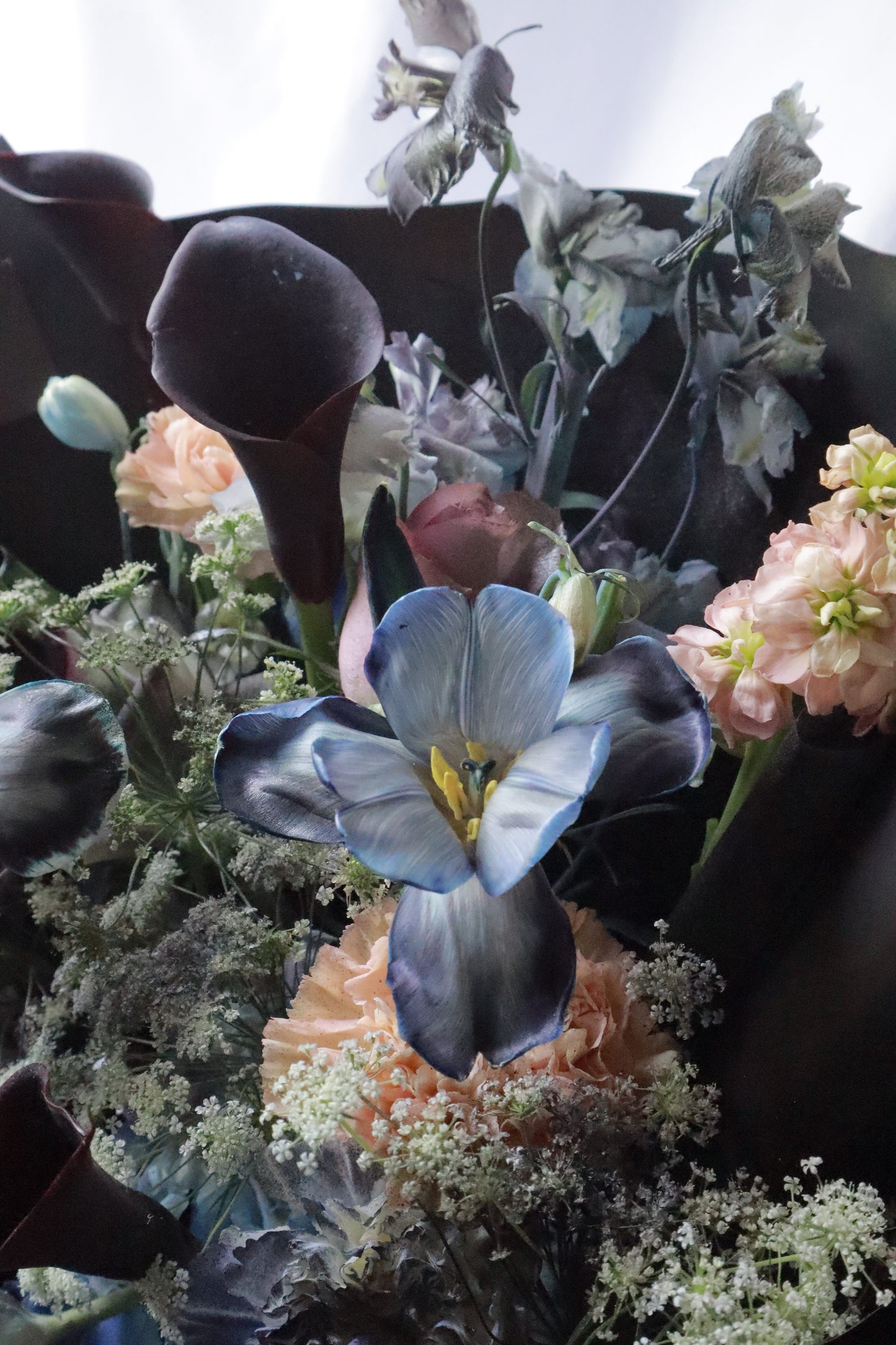 Shadowed Grace Calla Lily Mixed Flower Bouquet