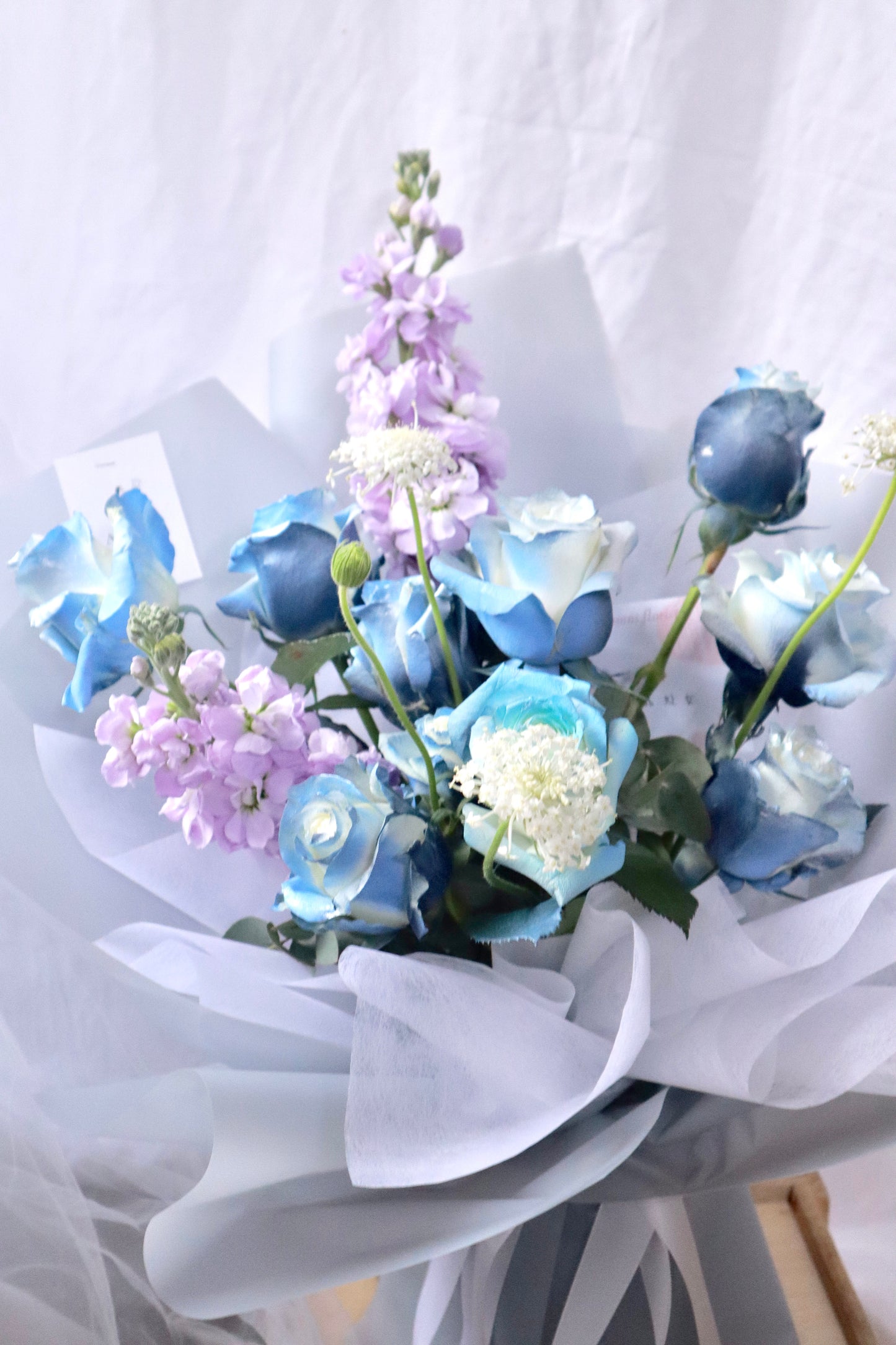 Poseidon Blue Mixed Flower Boquet