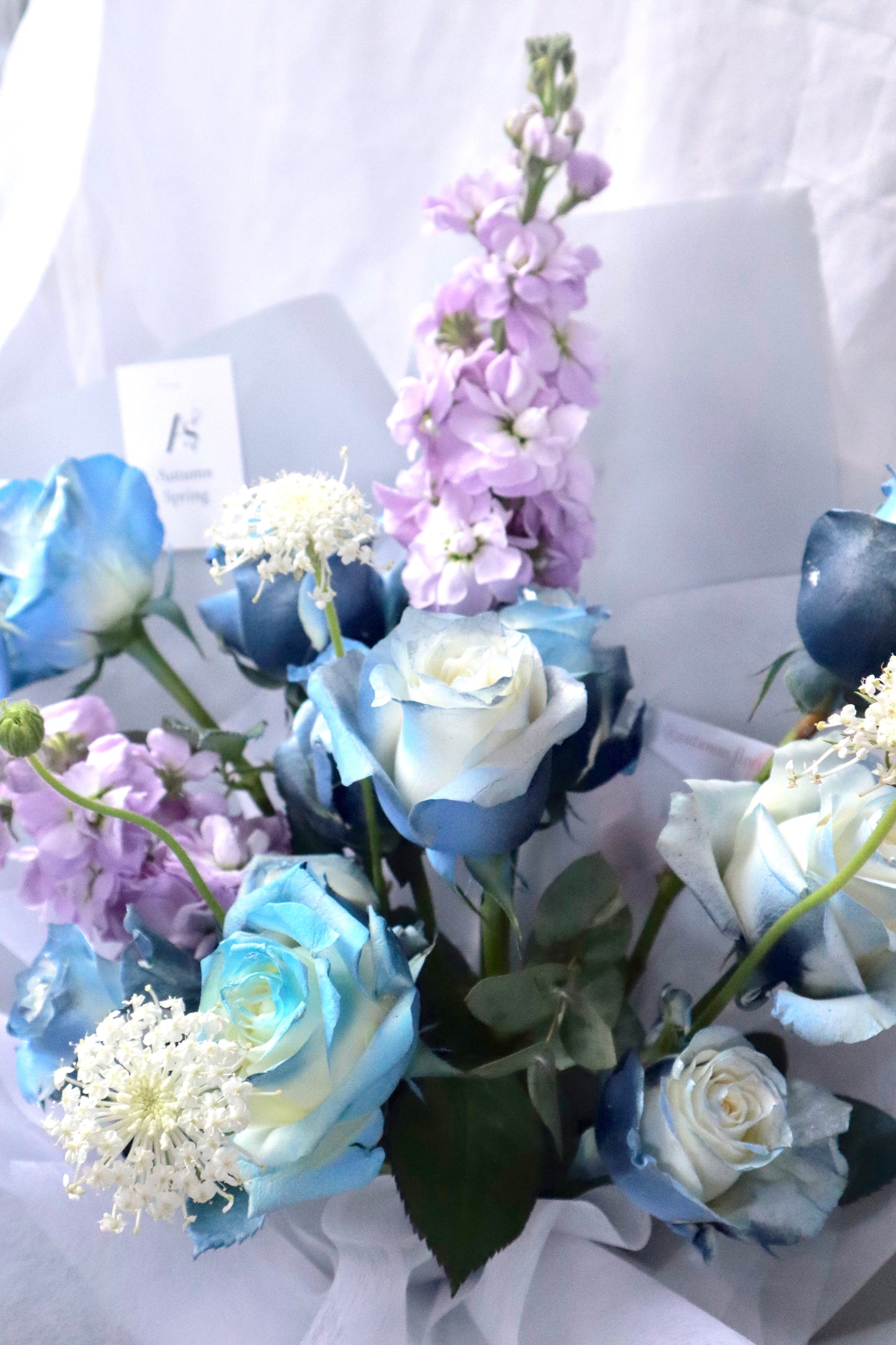 Poseidon Blue Mixed Flower Boquet