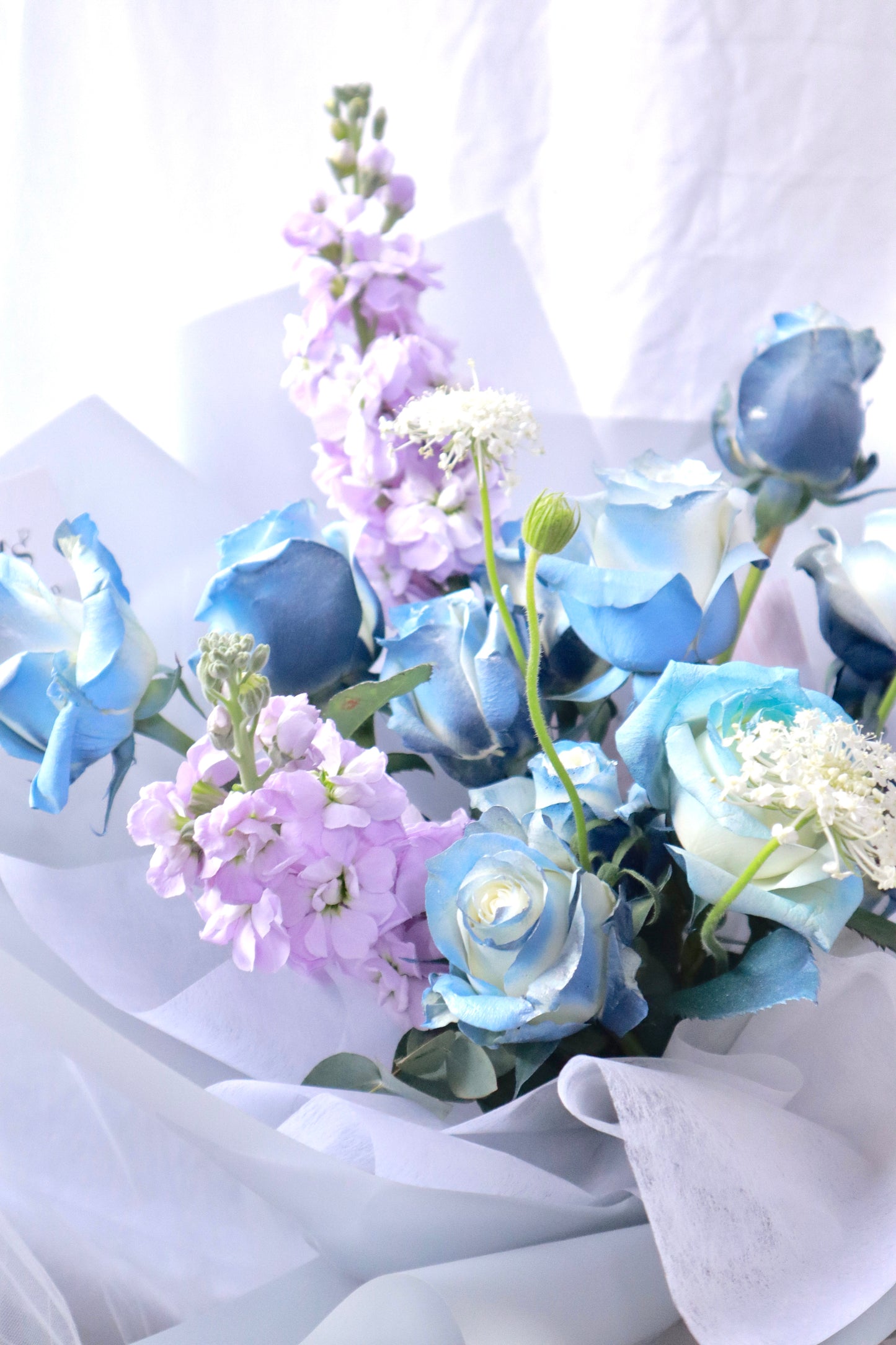 Poseidon Blue Mixed Flower Boquet