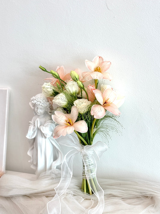 Romantic Dream Dyed Tulips Bridal Bouquet