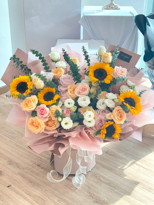 Golden Giant XL Sunflower Mixed Flower Bouquets