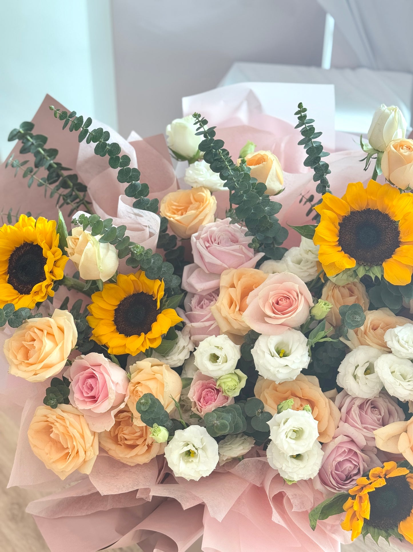 Golden Giant XL Sunflower Mixed Flower Bouquets
