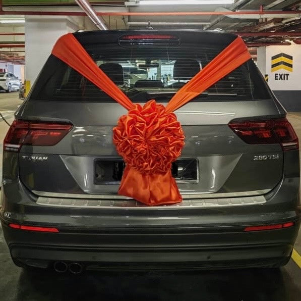 Satin Car Wedding Decorations