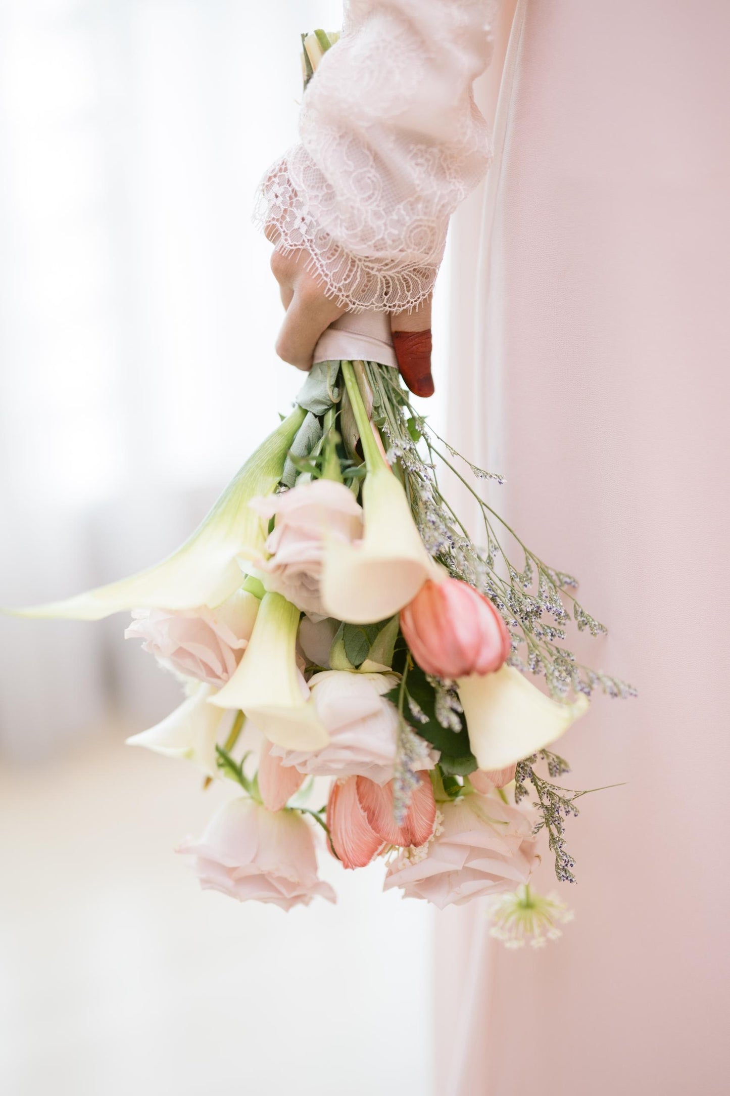 Isabelle Peach Bridal Bouquet