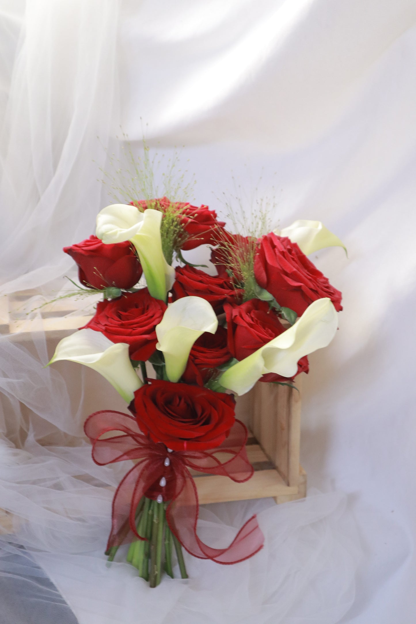 Ti Amo Rose & Calla Lily Bridal Bouquet