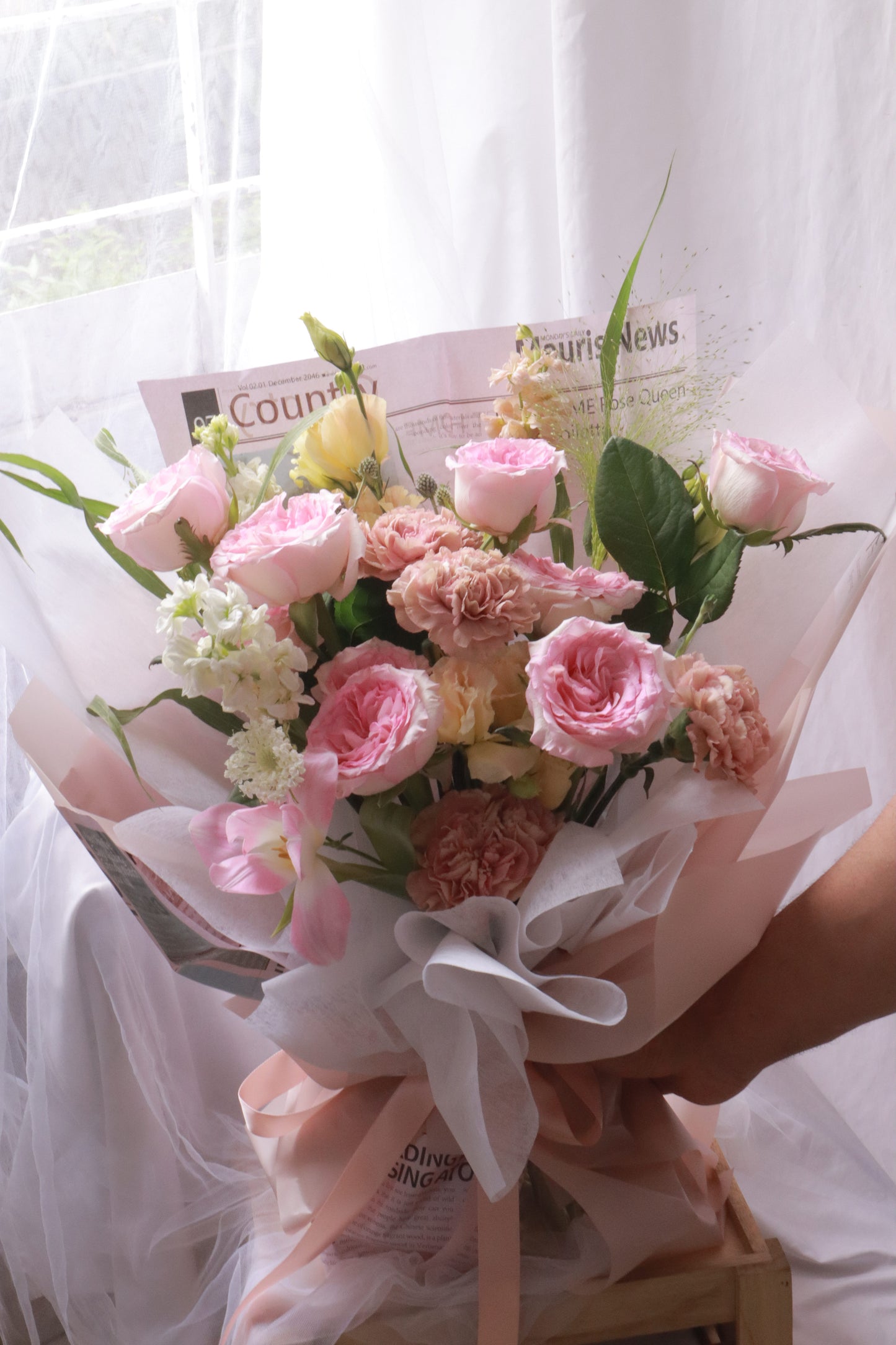 Mori Pink Rose Bouquet