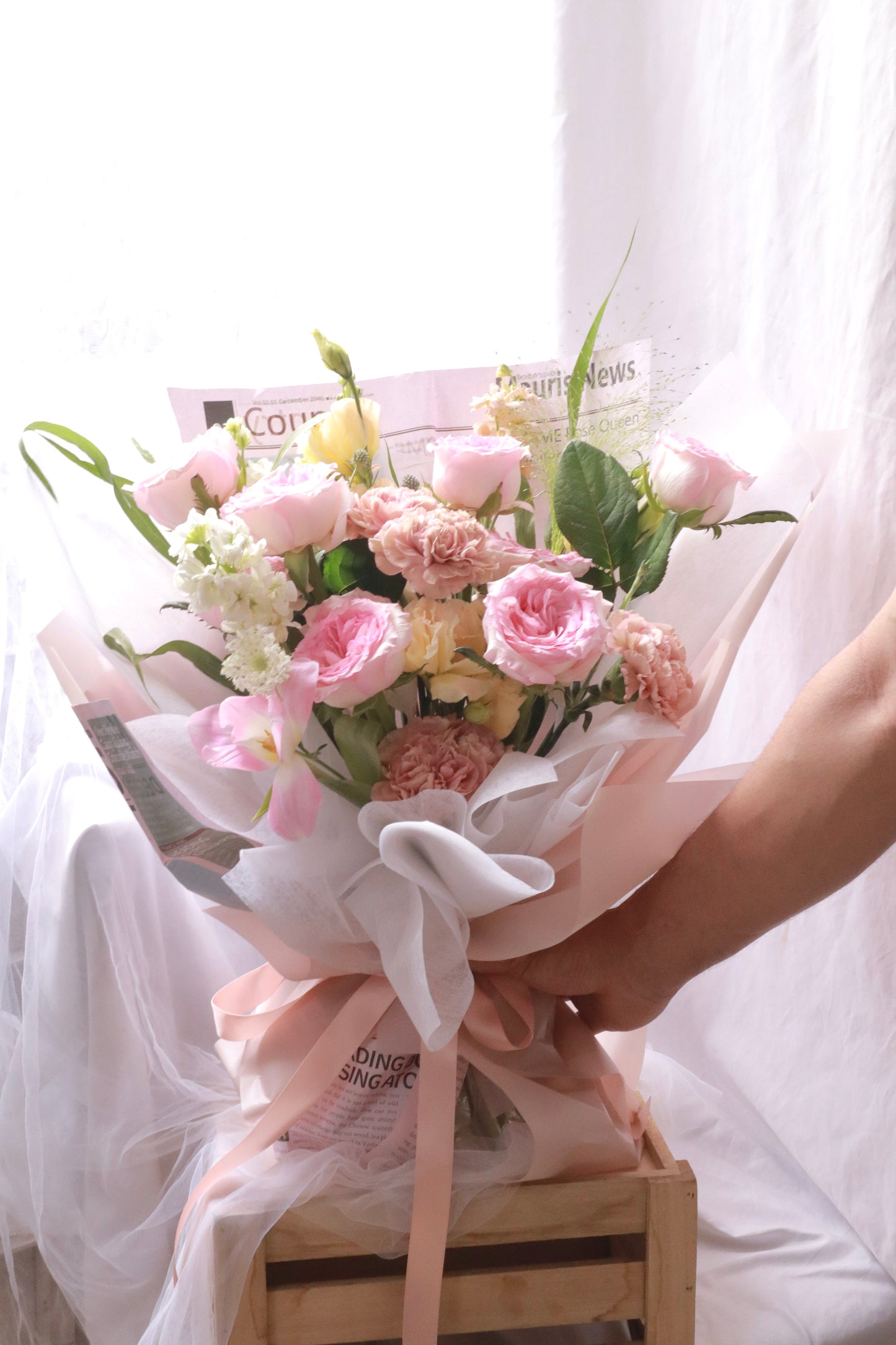 Mori Pink Rose Bouquet