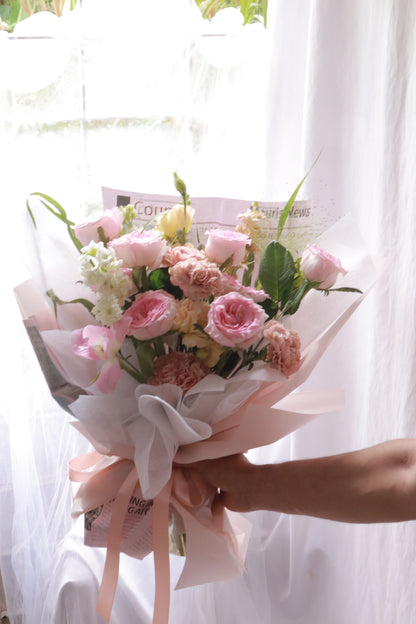 Mori Pink Rose Bouquet