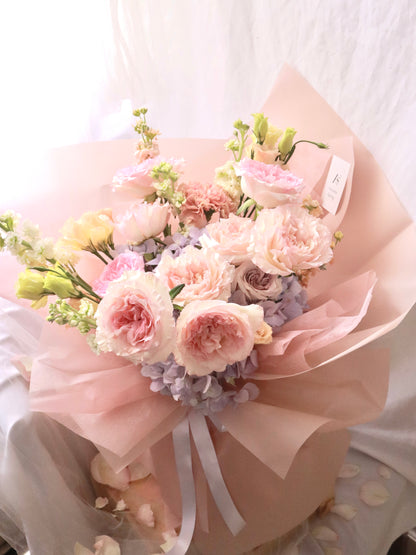 Sweet Garden Pink Rose Bouquet