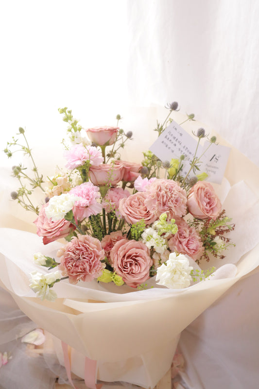 Burgundy Cappucino Rose Bouquet