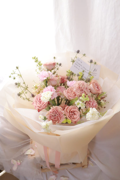 Burgundy Cappucino Rose Bouquet