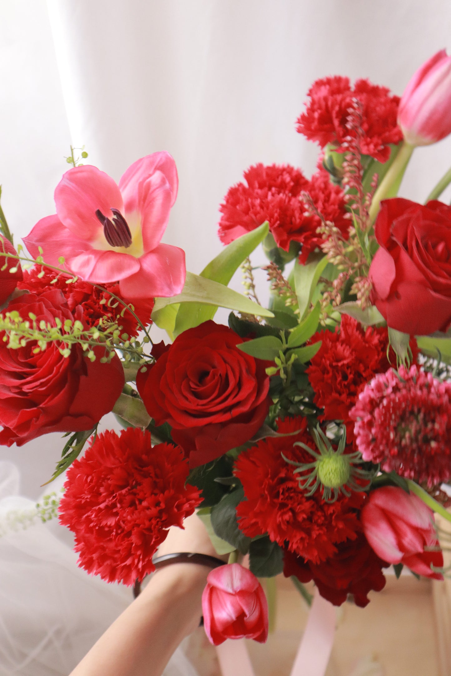 Red Heart Bridal Bouquet