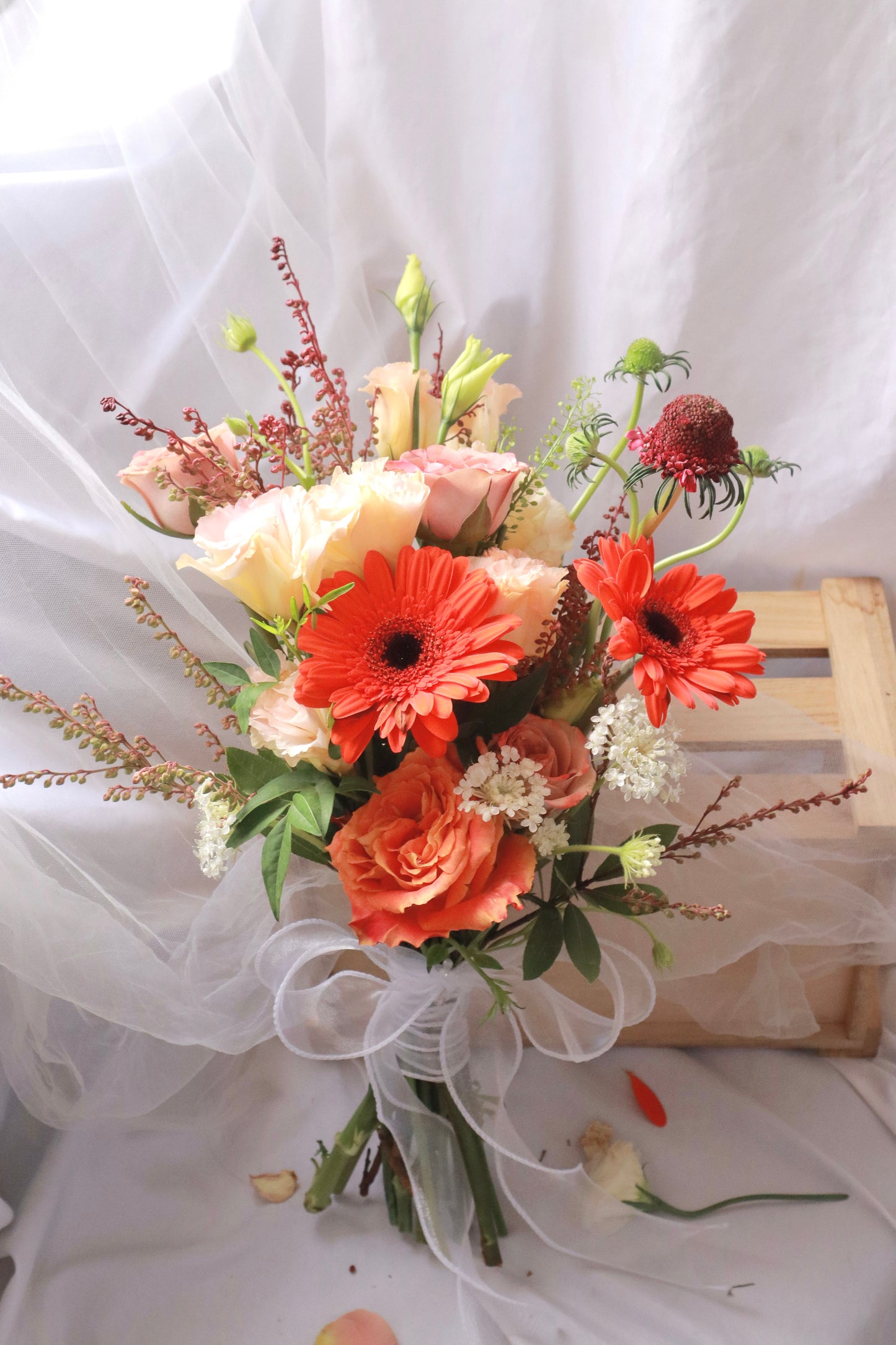 Tangy Orange Bridal Bouquet