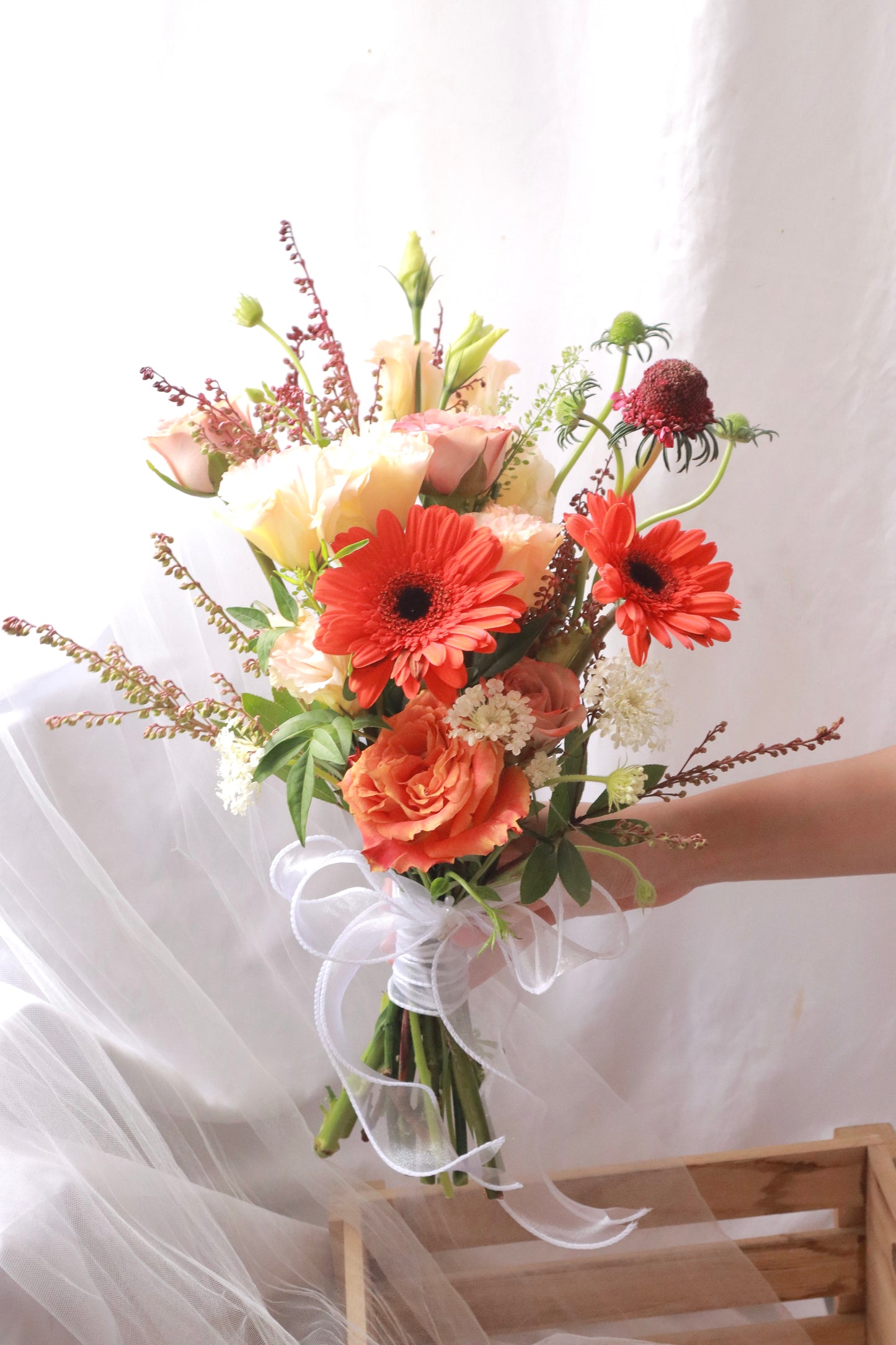 Tangy Orange Bridal Bouquet