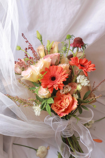 Tangy Orange Bridal Bouquet