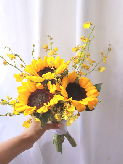 Golden Hour Sunflower Bridal Bouquet