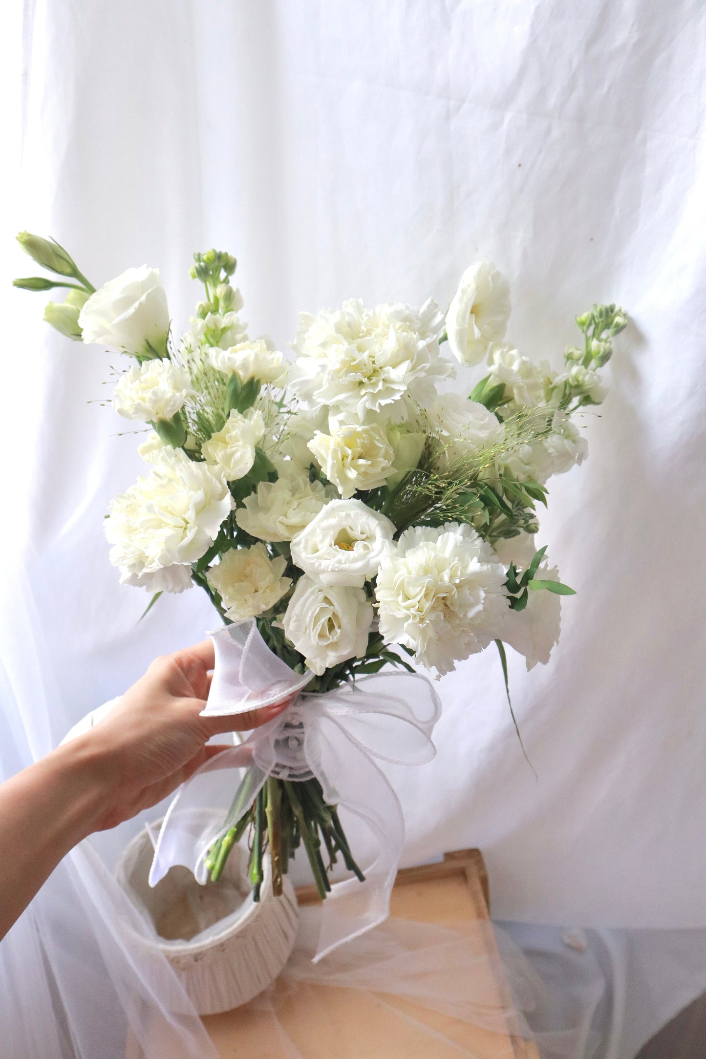 Lauren White Bridal Bouquet