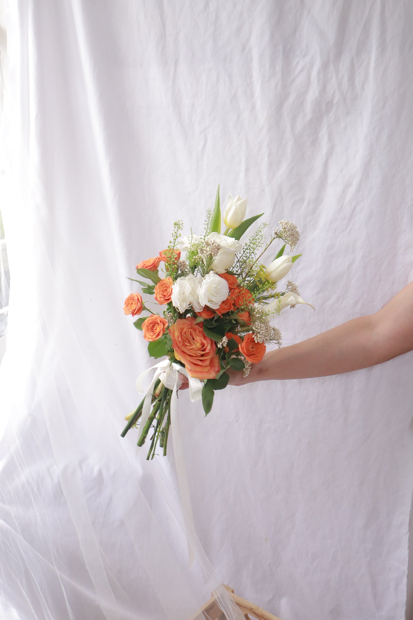 Pandora Orange Bridal Bouquet