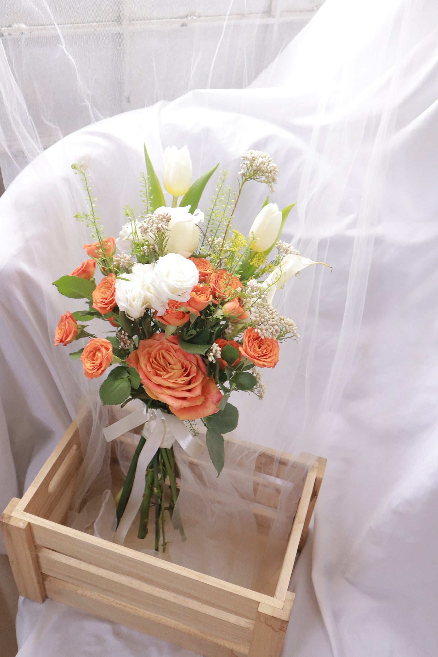 Pandora Orange Bridal Bouquet