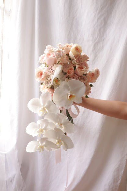 Athena Phalaenopsis Orchid Bridal Bouquet