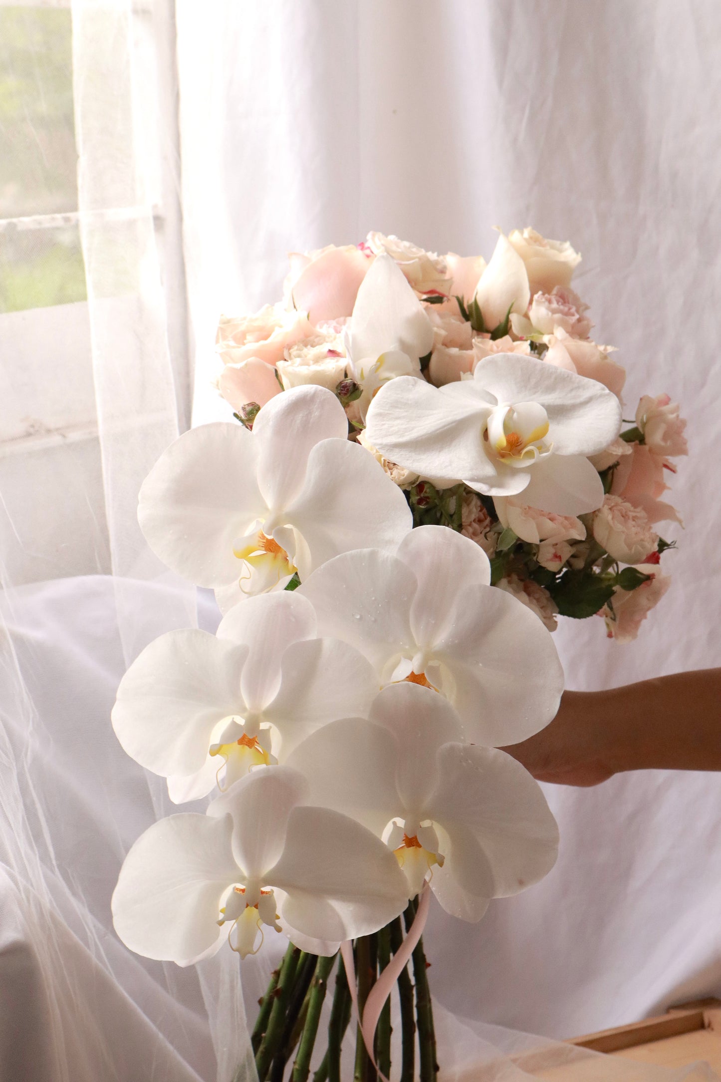 Athena Phalaenopsis Orchid Bridal Bouquet