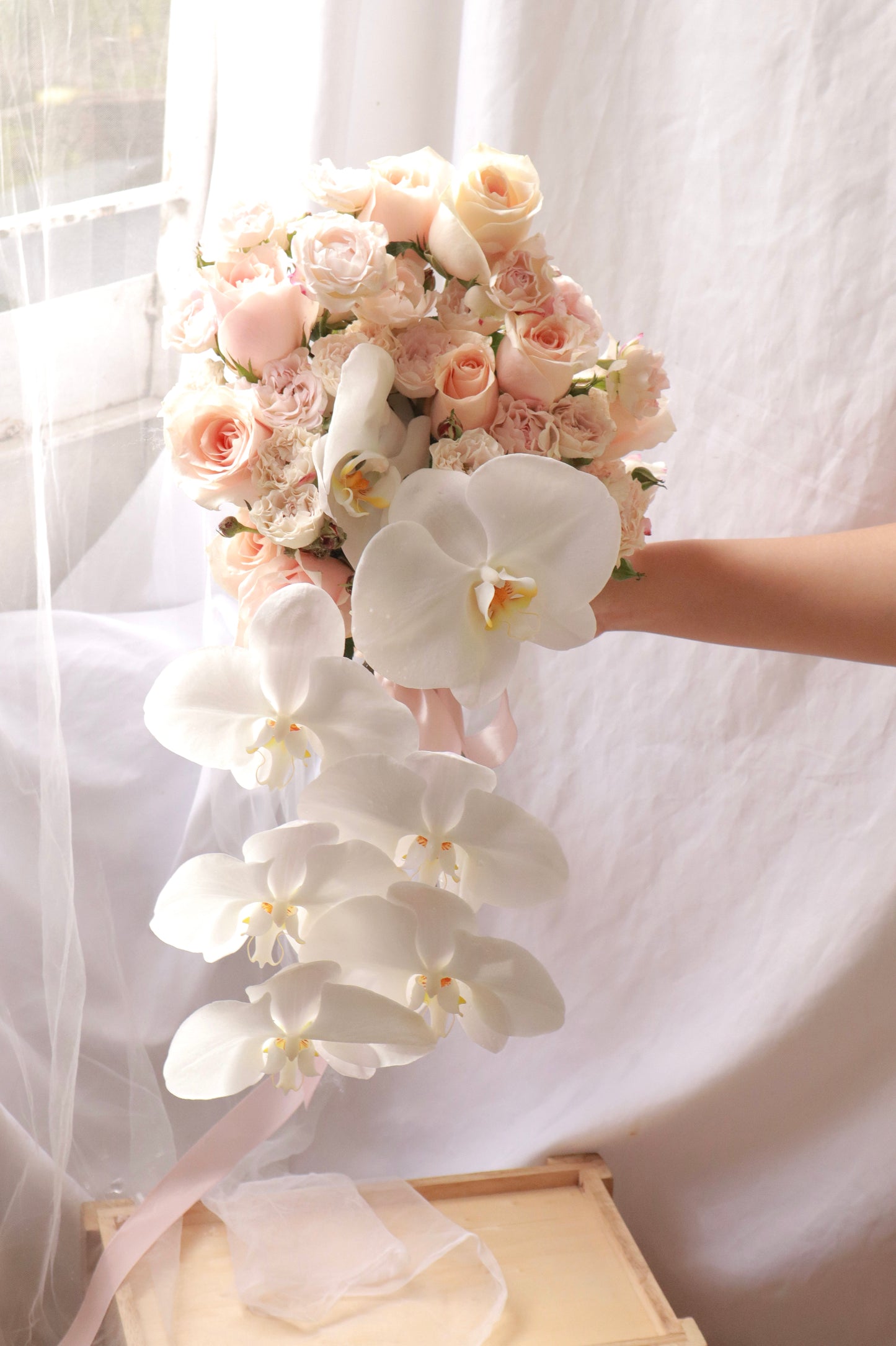 Athena Phalaenopsis Orchid Bridal Bouquet