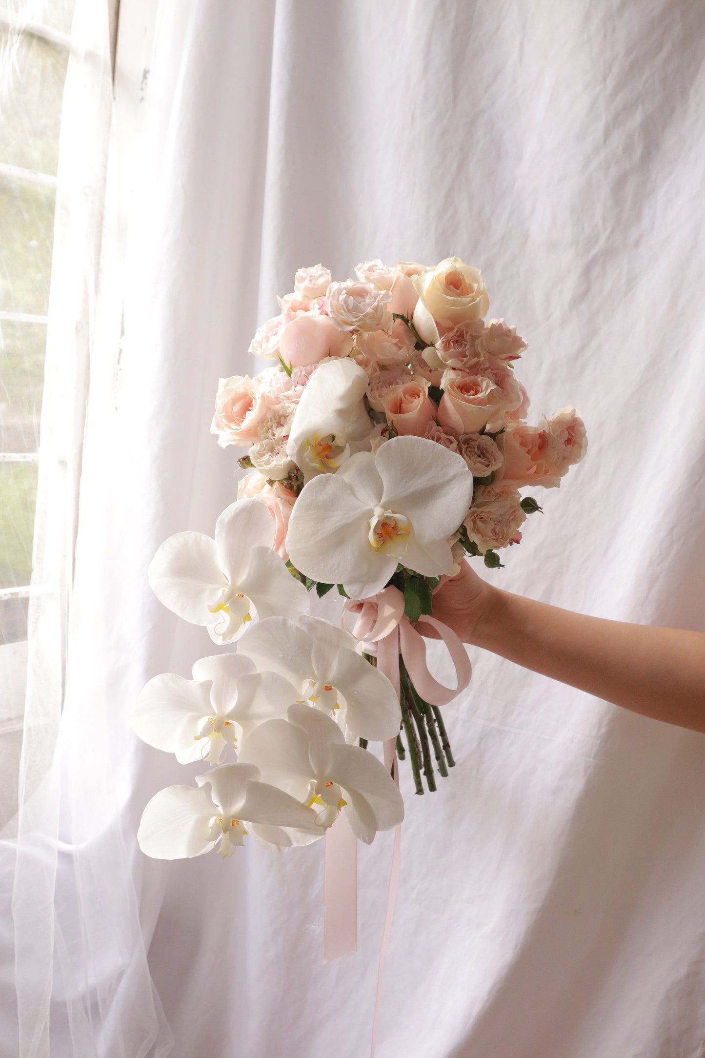 Athena Phalaenopsis Orchid Bridal Bouquet