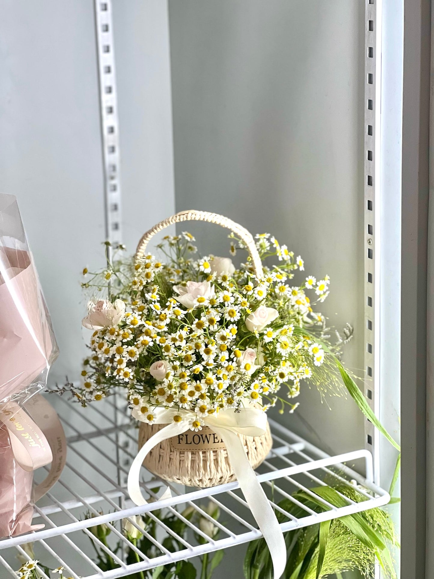 Blossoming Chanomile Flower Basket